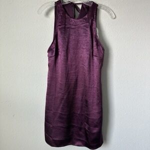 Free People Purple Halter Sheath Mini Dress